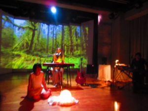 「万有引力」～音とコトバと光のコンサートの様子