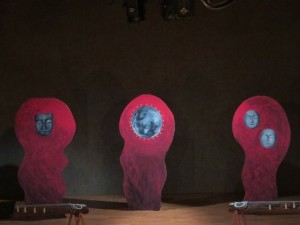 楓民：唄と音楽と語りの芝居の様子