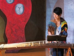 楓民：唄と音楽と語りの芝居の様子